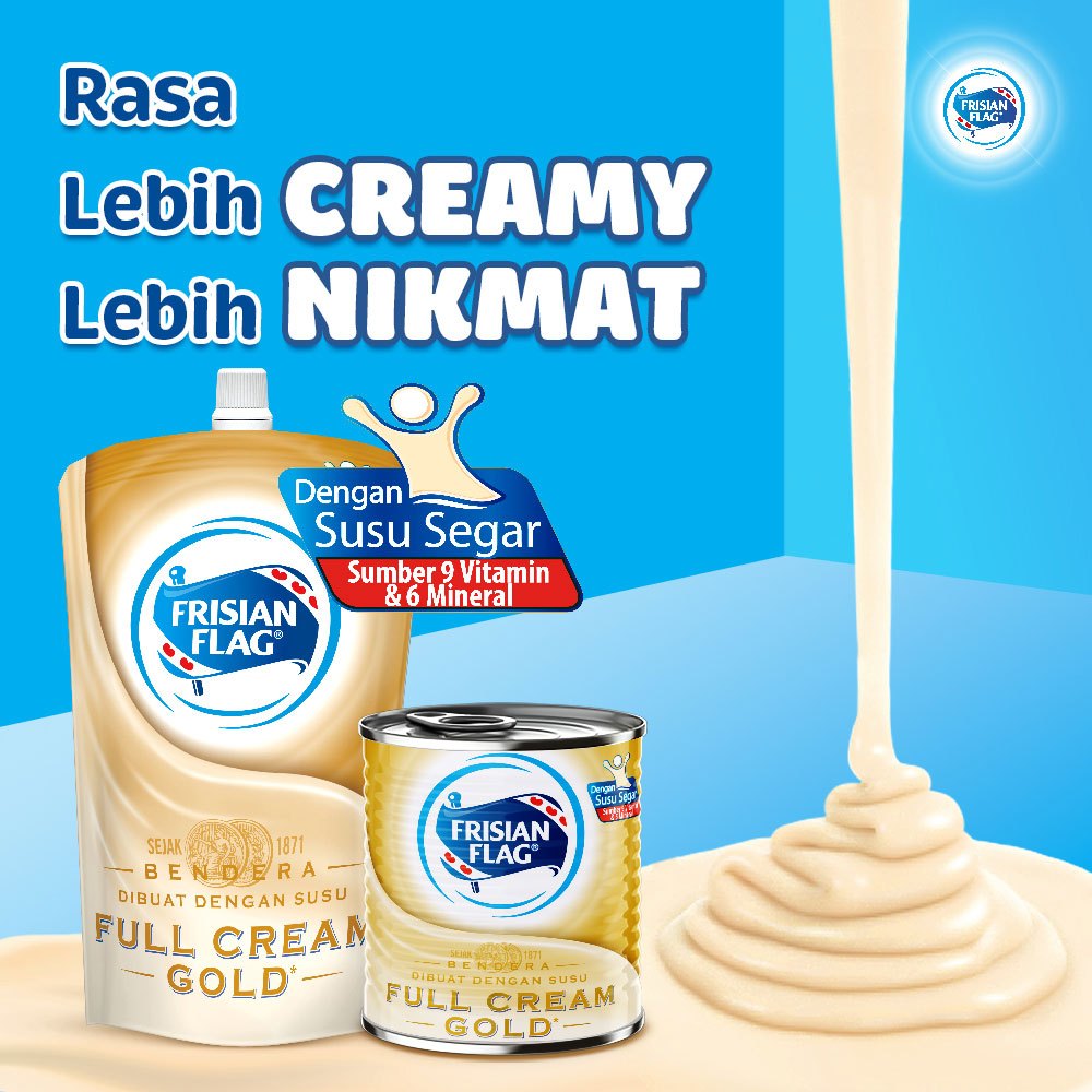 

Susu Frisian Flag GOLD - Susu Kental Manis - Full Cream - Tinggi Vitamin - Susu Kental Manis