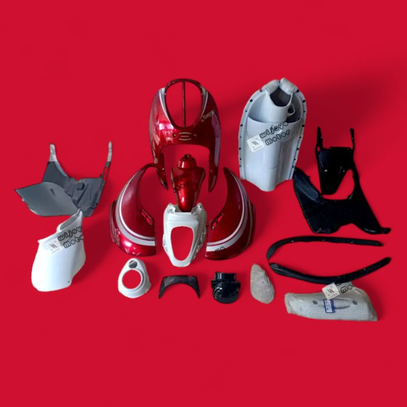 Full body halus kasar scoopy karbu 2010 - 2012 merah