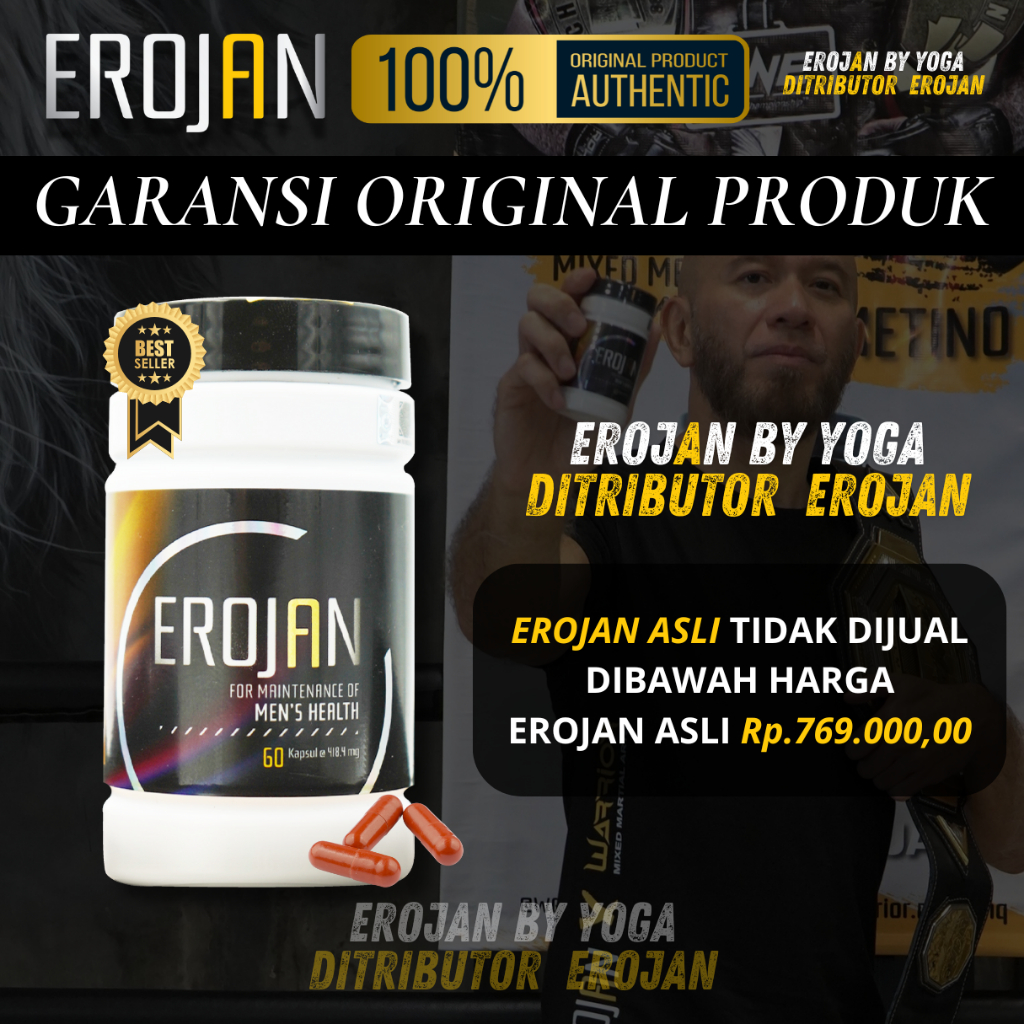 Erojan Original Halal Erojan Original Suplement Pria 100% Asli BPOM Distributor Erojan