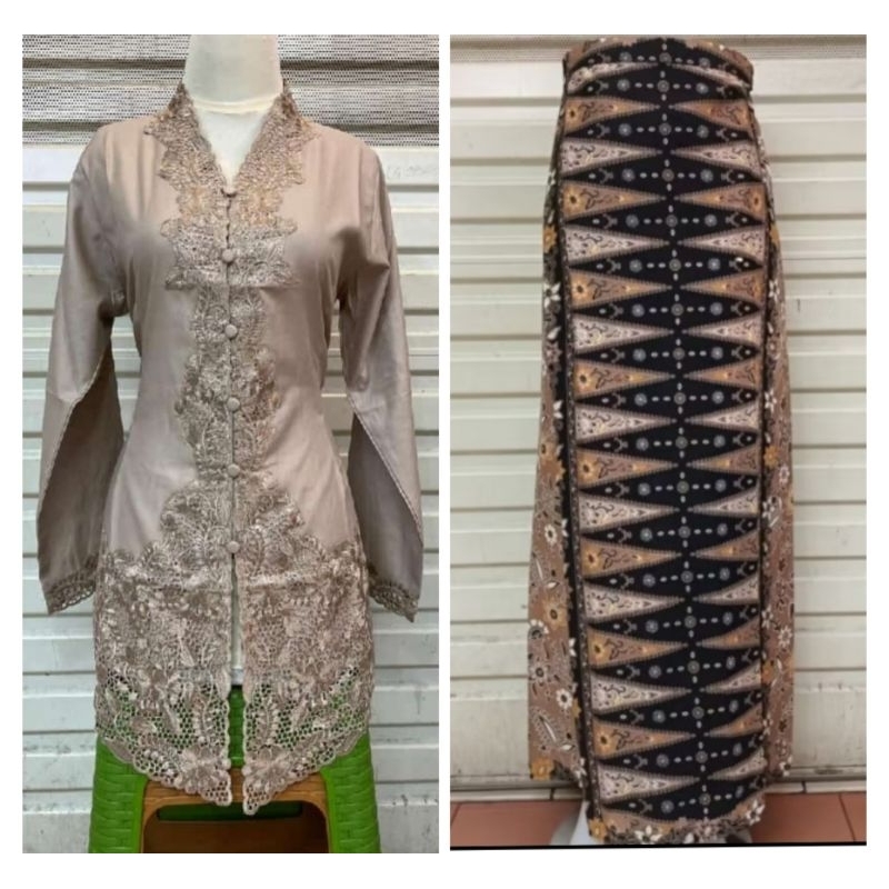 SET KEBAYA ENCIM SENADA BORDIR POLOS//KEBAYA ENCIM DEWASA//KEBAYA ADAT BETAWI JAKARTA