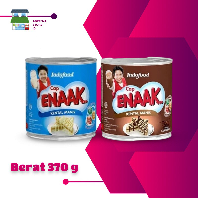 

INDOFOOD SUSU KENTAL MANIS CAP ENAK BERAT 370 g SUSU OLAHAN KEMASAN KALENG