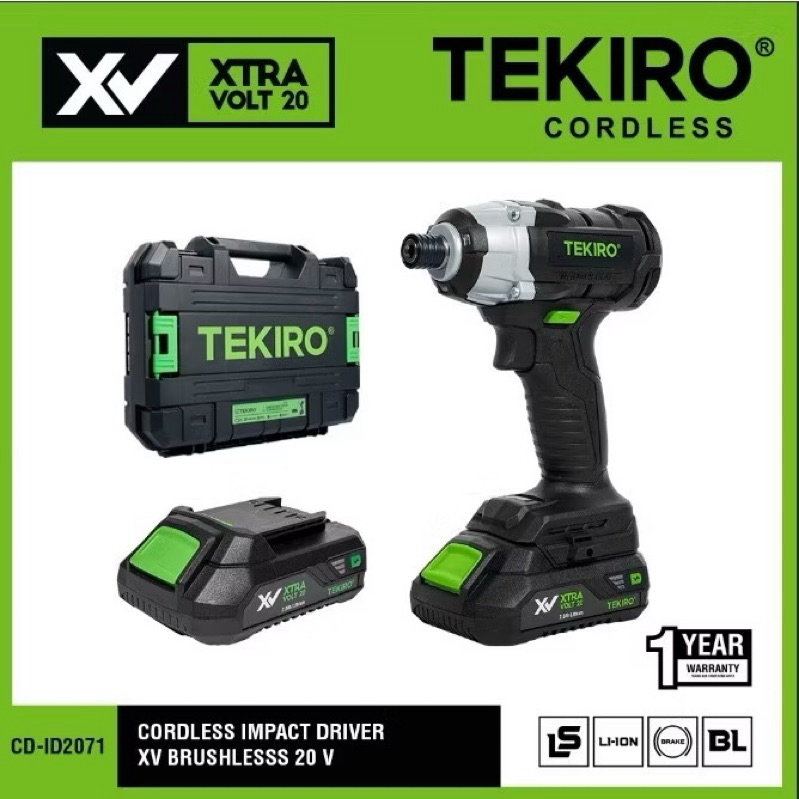 TKR CORDLESS IMPACT DRIVER XV BRUSHLESS 20 V / CORDLESS IMPACT DRIVER XV BRUSHLESS 20 V