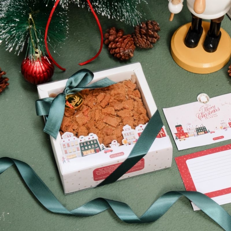 

BYTS BAKERY 10X10 FUDGY BROWNIES DARK CHOCOLATE / HAMPERS CHRISTMAS NEW YEAR