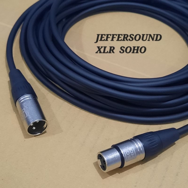 kabel mic jack xlr male to xlr female kabel Jeffersound 30 meter