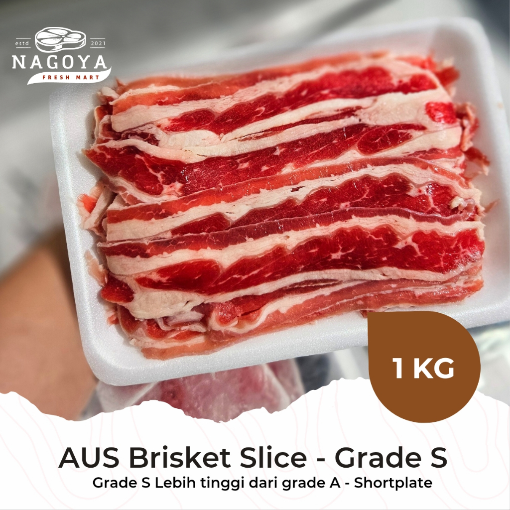 

Australian Brisket Slice S - 1 KG | BBQ | Grill | Tumis