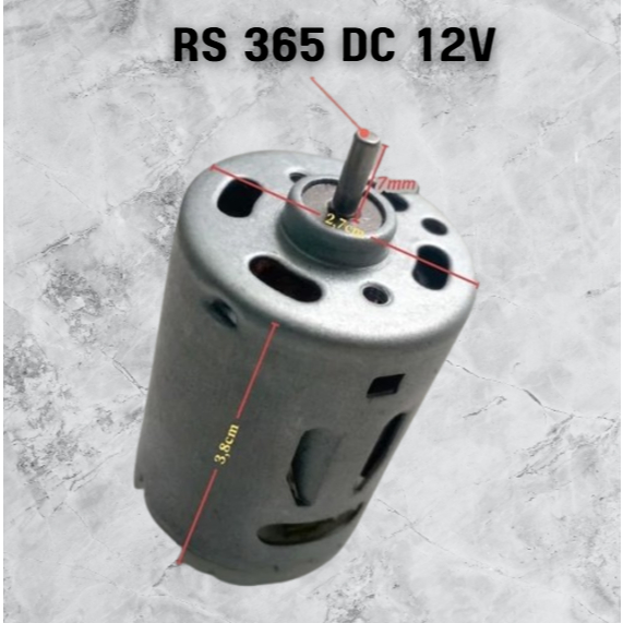 Dinamo motor RS 365 DC 12Volt 16000rpm