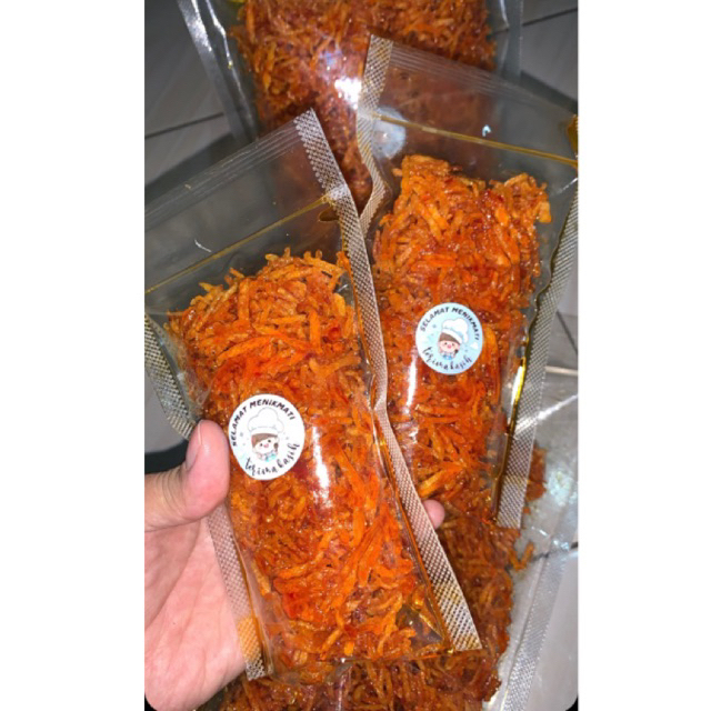 

MUSTHAPA (Keripik Pedas Manis Kering) enak buat tambahan nasi