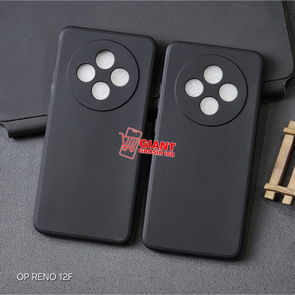 OPPO RENO 12F OPPO RENO 12 OPPO RENO 12 PRO CASE MACARON BLACK SILICON BLACK OPPO RENO 12F OPPO RENO