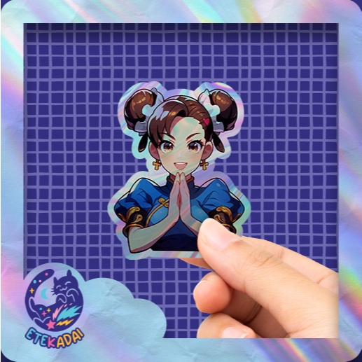 

Stiker Hologram Game Street Fighter Chun Li 2
