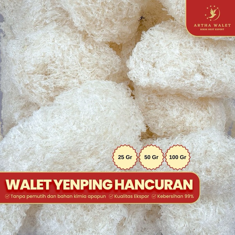 

Sarang Burung Walet Yenping / Hancuran / Rempah - Yanwo / Bird Nest / 燕并燕窝