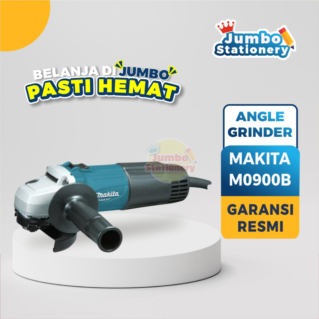MAKITA M0900B Mesin Gerinda Tangan dengan mata 4 Inch Tenaga Listrik Original Garansi 2 Tahun