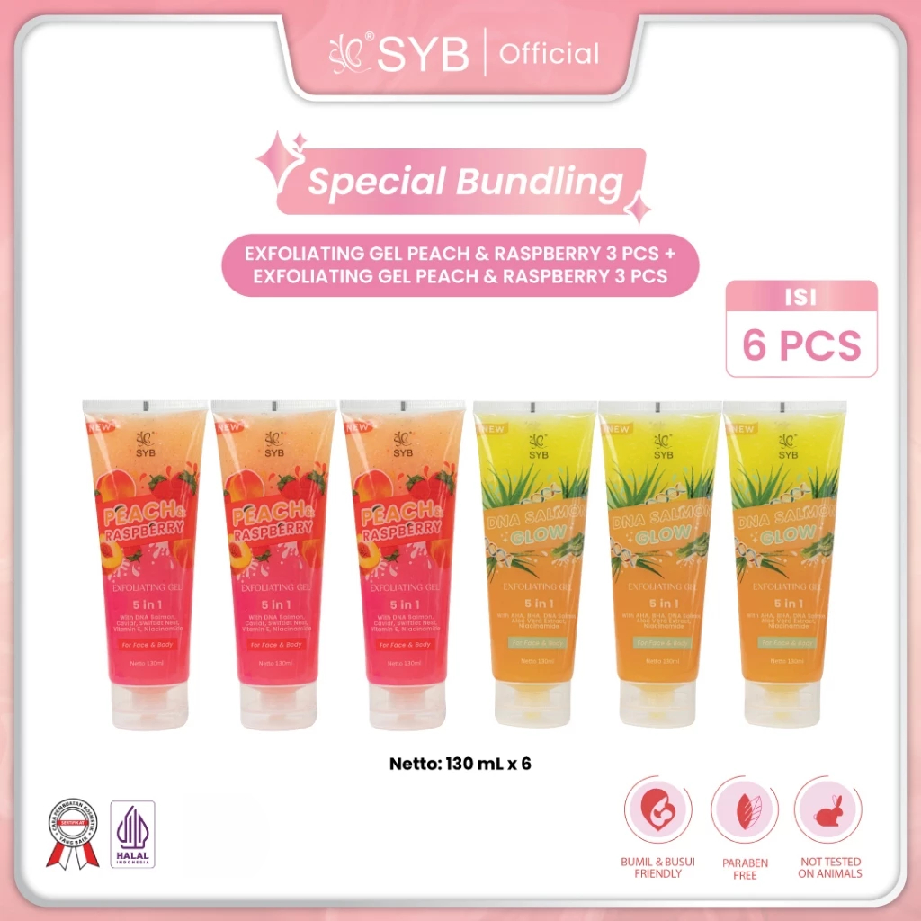 Syb Special Bundling 3pc exfo dna + 3 peach