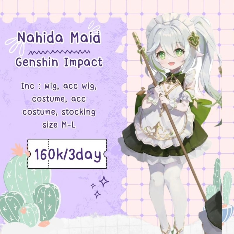 kostum nahida maid
