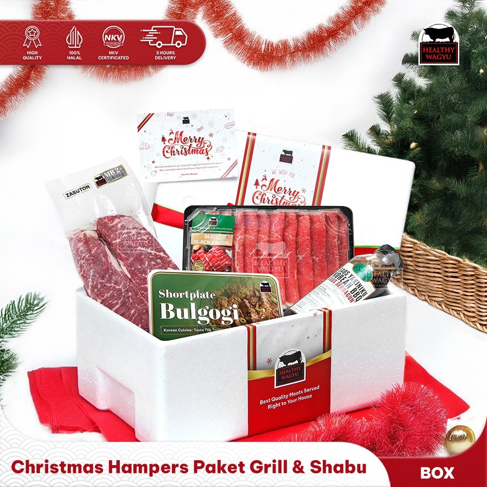 

Hampers Parsel Kado Hadiah Natal dan Tahun Baru Daging Shabu BBQ