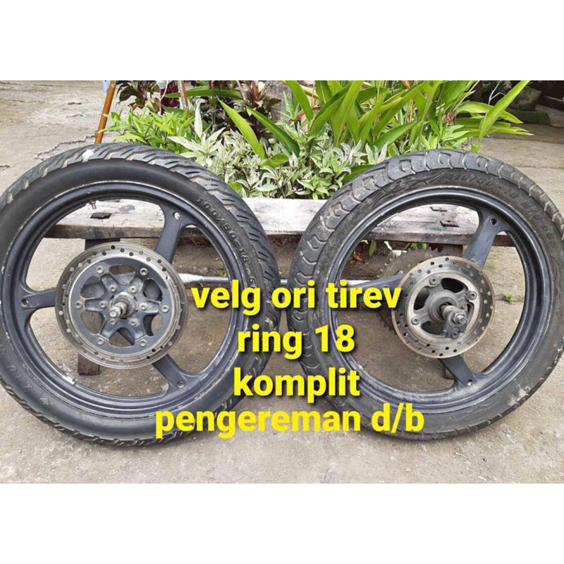 VELG PELEK TIREV TIGER REVO ENKEI ORIGINAL RING 18 SET ORIGINAL LEPASAN MOTOR