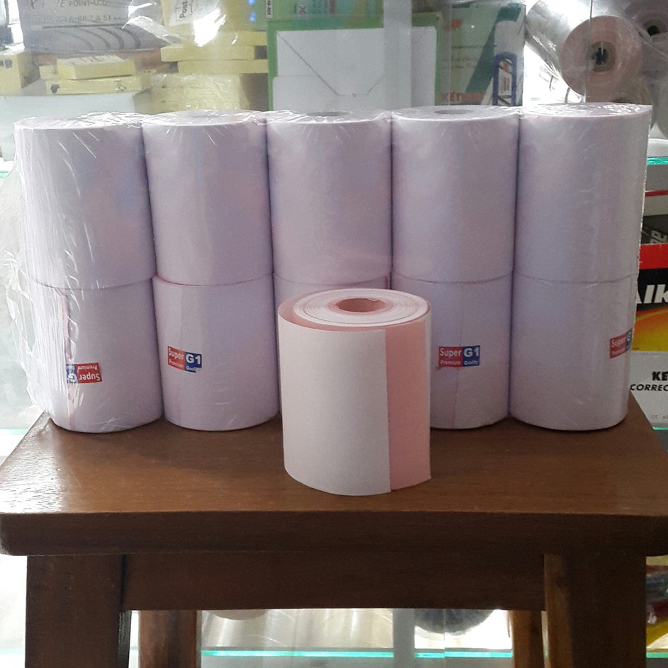 

KODE EJHY8 Kertas struk kasirthermal paperkertas struk thermalroller kasir 6 x 75 2 ply 1 rollpack