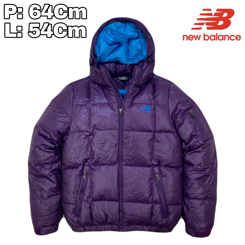 J01 Jaket Bulang Outdoor NB New Balance Winter Purple  Bulu Angsa Tebal Musim Dingin Hiking Pendaki 