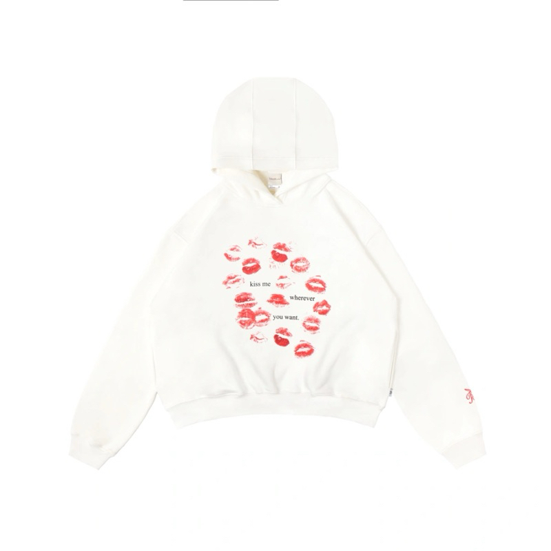 Hoodie Chambre de Telepati - Kiss White