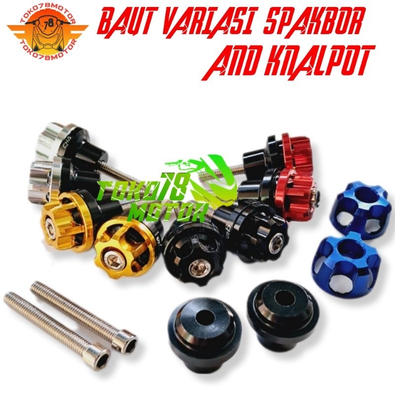 Baut Variasi spakbor dan Knalpot all new nmax 2020 Nmax Turbo Neo Xmax aerox Xmax