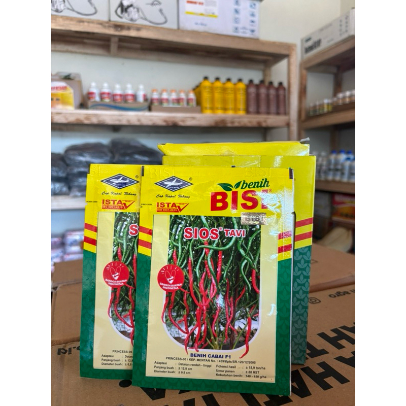 BENIH CABAI F1 SIOS TAVI (10gr) - Bibit benih tanaman cabai / cabe / cabai cabe keriting / cabai cab