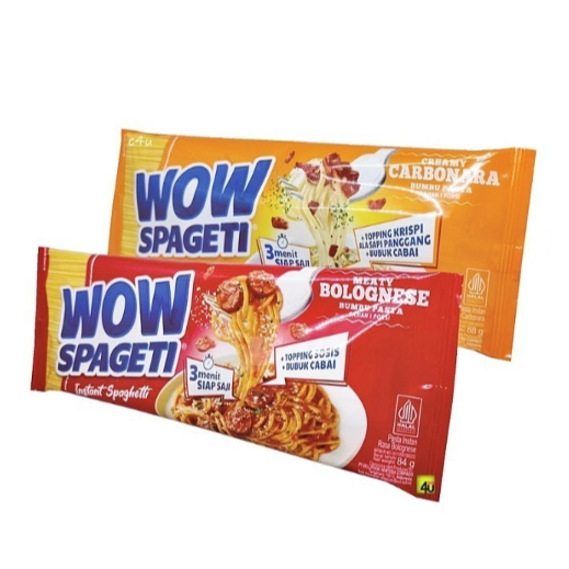 

(PER 5 Bungkus) Mie WOW Spaghetti Spageti Mi 88Gr
