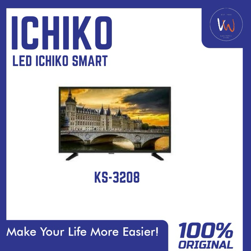 Led Smart TV Ichiko 32 inch KS-3208 /  HDMI / Led Murah Fitur Lengkap