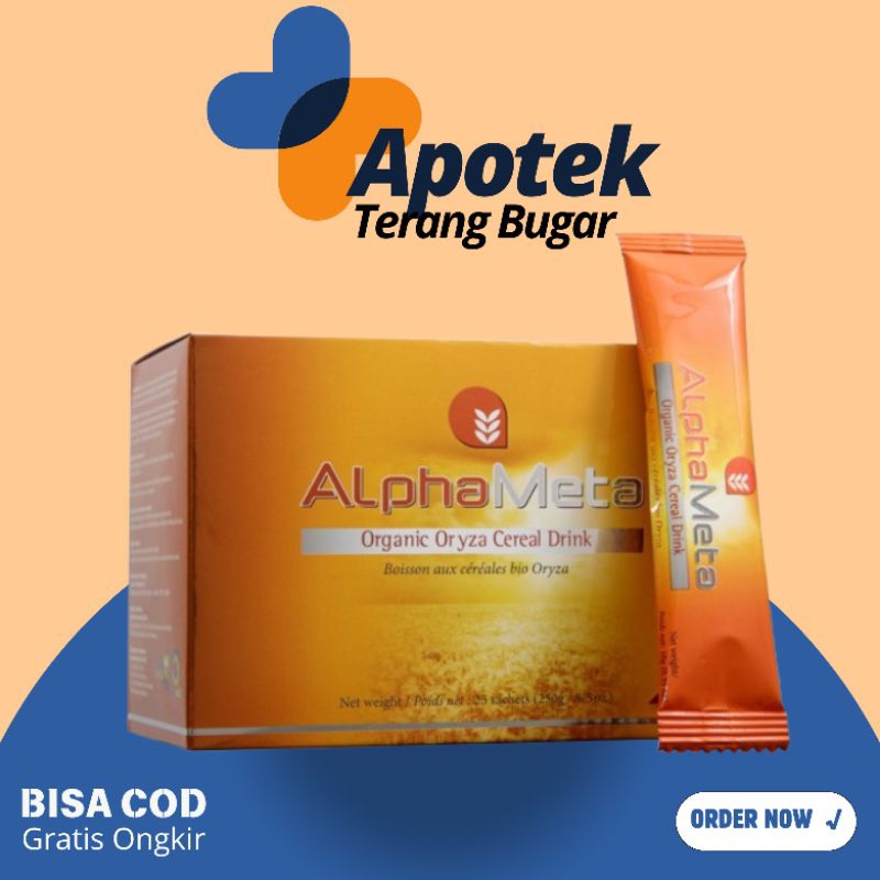 

ORIGINAL ALPHAMETA SACHET 1 BOX BROWN RICE MAKANAN NUTRISI SEL TUBUH