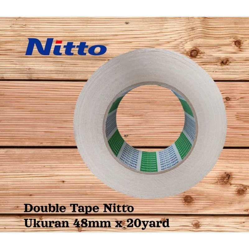 

Double Tape Nitto Ukuran 48mm x 20 Yard Lem Perekat Isolasi Perekat