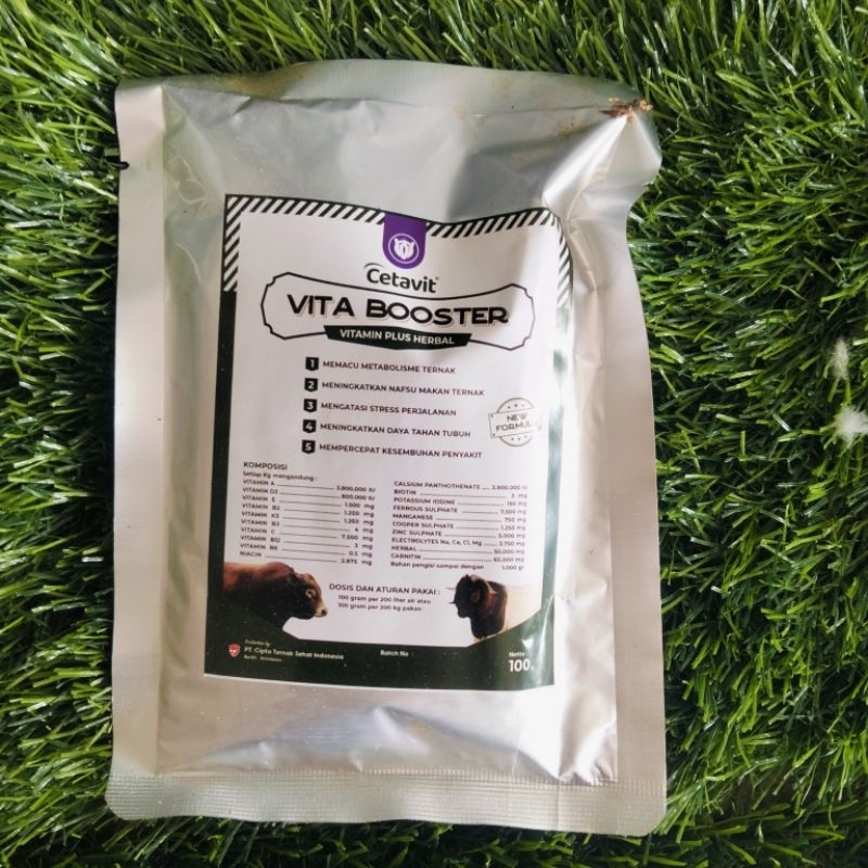 Vita booster 100gr vitamin hewan ternak untuk sapi, kambing, domba