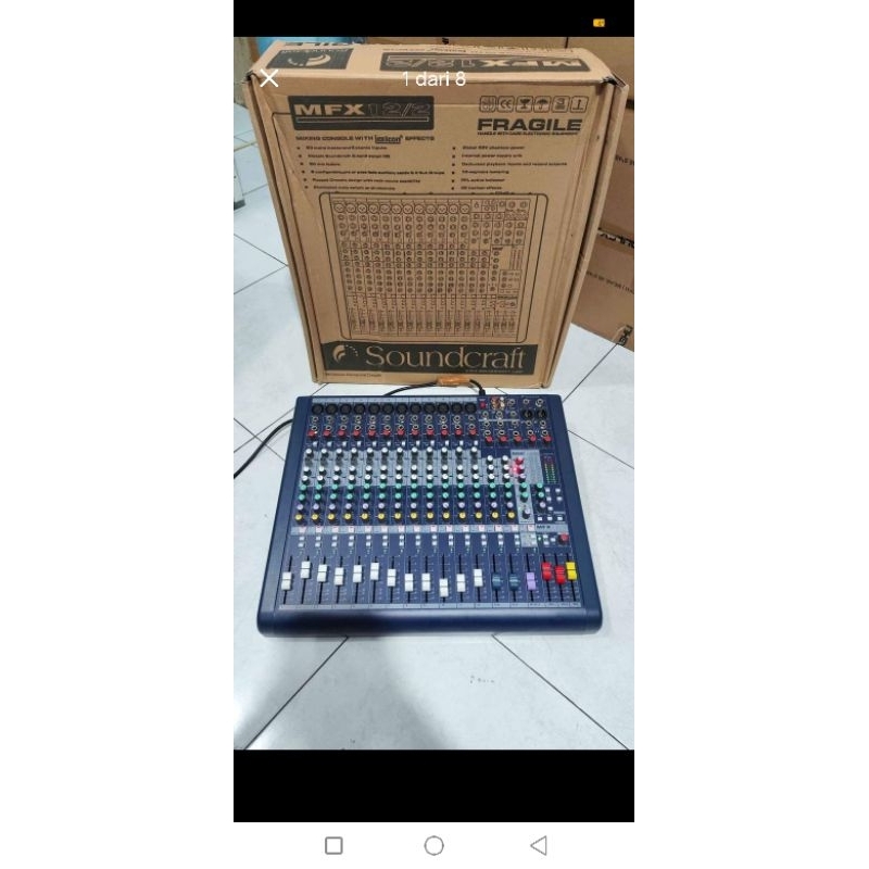 Mixer Soundcraft MFX12 Grade 12 chanel Soundcraft