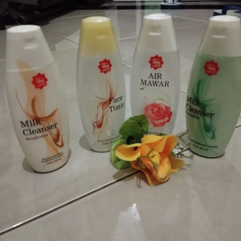 VIva Milk Cleanser Bengkoang, viva face tonic, viva Air mawar,  100 ml