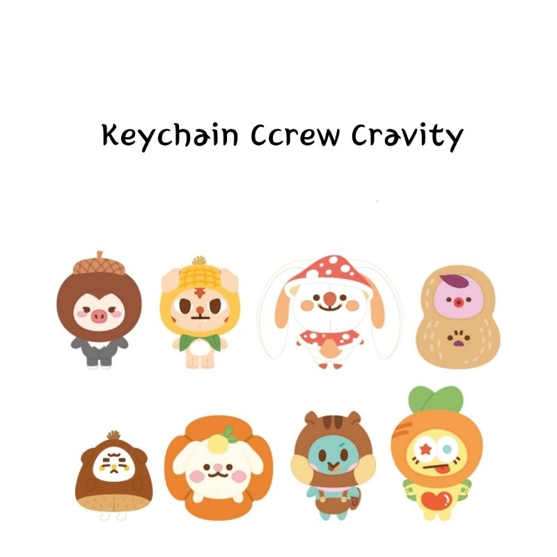 Keychain Gantungan Kunci Ccrew Cravity [Free Gift]