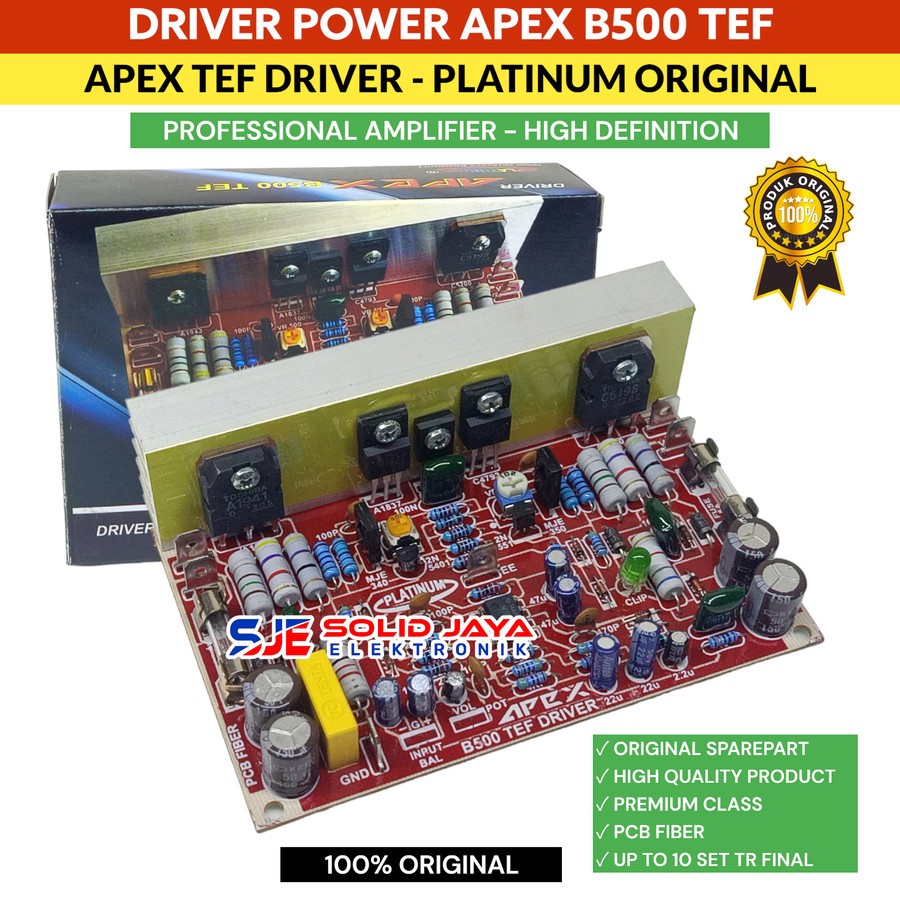 KIT DRIVER POWER APEX B500 TEF MONO AMPLIFIER AMPLI SOUND SYSTEM AUDIO B-500 B500 TEF PROFESIONAL DR