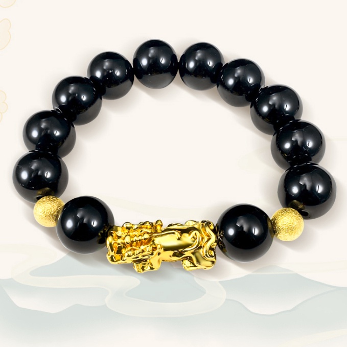 HOTSALE OLEVS Gelang Pria Beruntung Alami Bracelet Perhiasan PIXIU