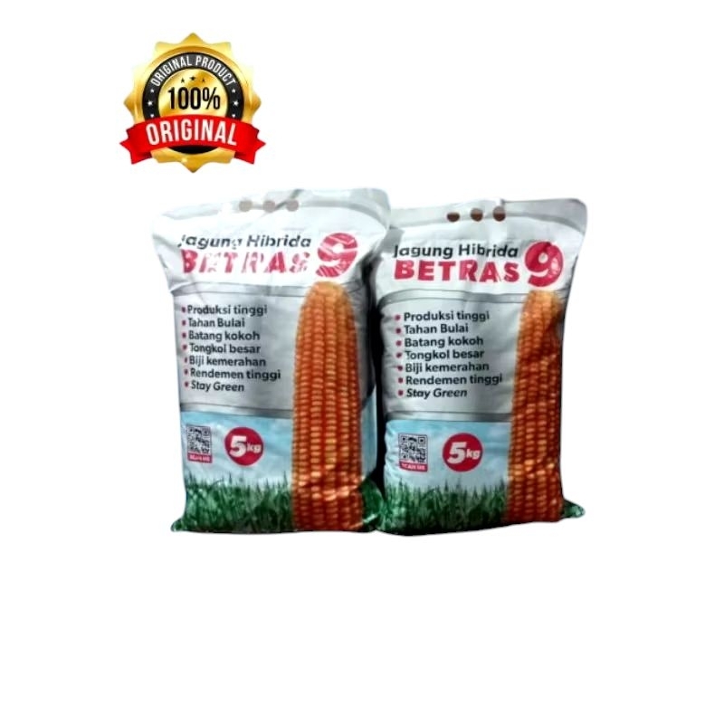 Benih jagung Betras9 kemasan 5kg/bibit jagung Betras9 5kg