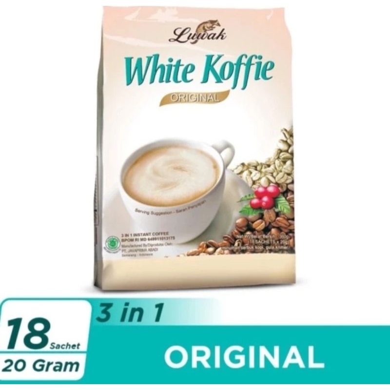 

Luwak white koffie original 18 sachet