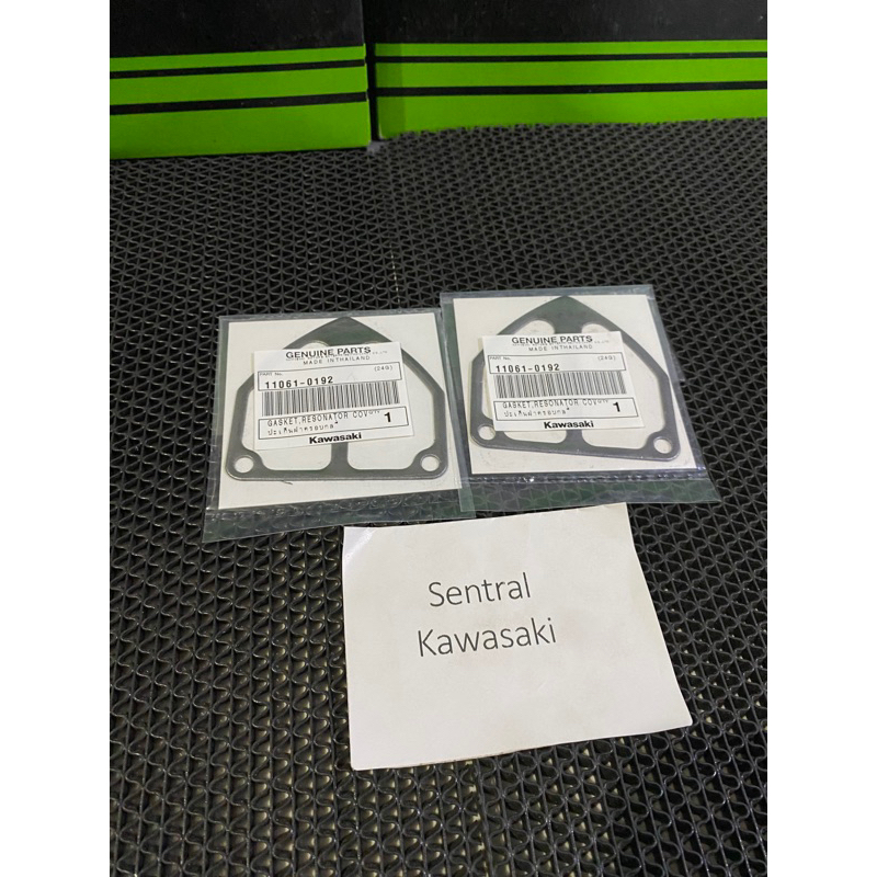 Gasket resonator cover paking kupingan blok Super kips ninja ss ninja r ninja rr original kawasaki