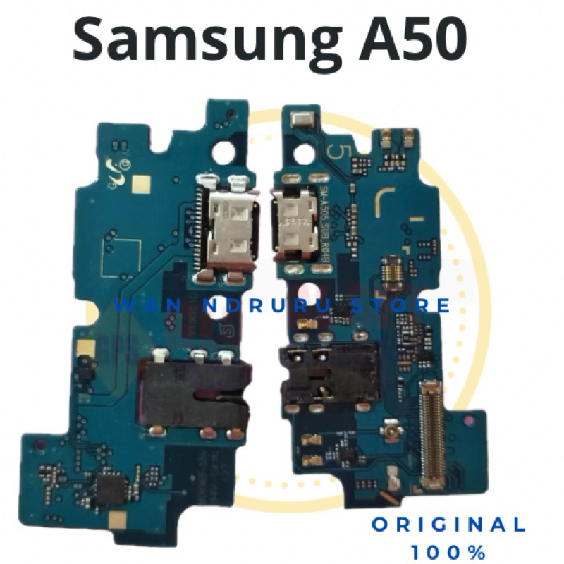 Papan Cas Samsung A50 Original Plus Ic/Konektor Cas