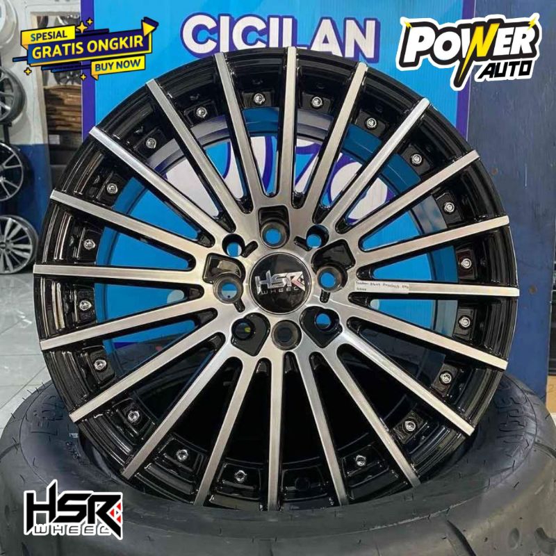 Velg Hsr wheel Original tipe TANDAM r16×7 Hole 8 untuk Wuling Confero Yaris