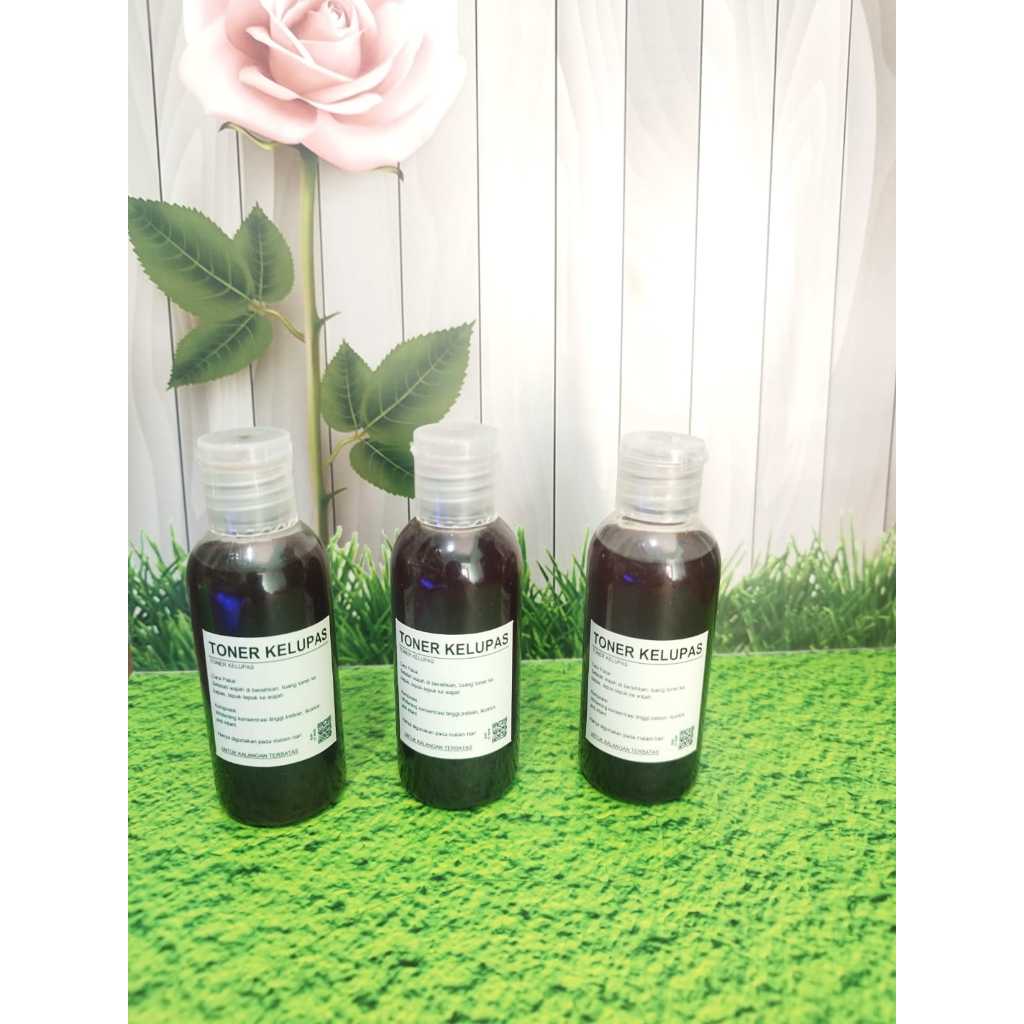 TONER HITAM PENGELUPAS WAJAH/TONER PENGELUPAS KULIT ASLI/TONER WAJAH PENGELUPAS