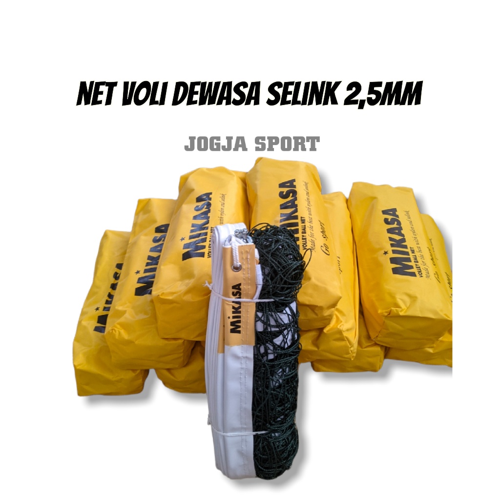 ORIGINAL NET VOLLY NET VOLI MIKASA VOLLY DOUBLE BAN NET VOLLY SELINK PREMIUM