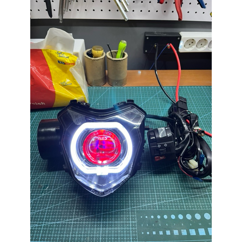 LAMPU BILED CRF FULLSET + SAKLAR PNP KOMPLIT CRF BILED SET PNP