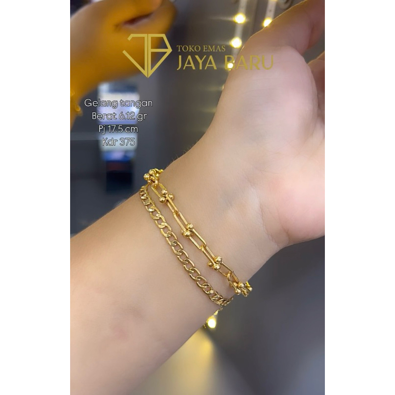 gelang 2 layer kuning