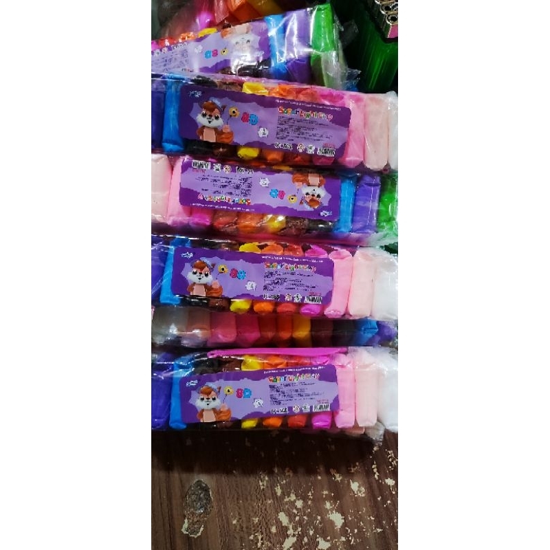 CLAY WARNA WARNI ISI 12 BKS