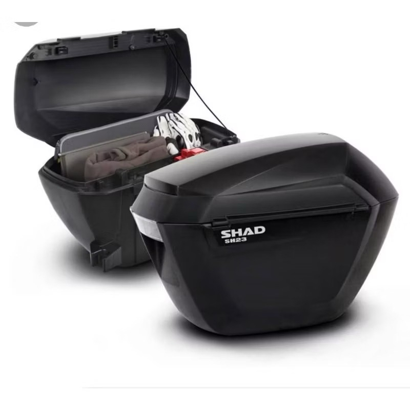 Paketan Side Box SHAD SH23 + Breket Samping 3P original PnP Honda CB150X CB150R new