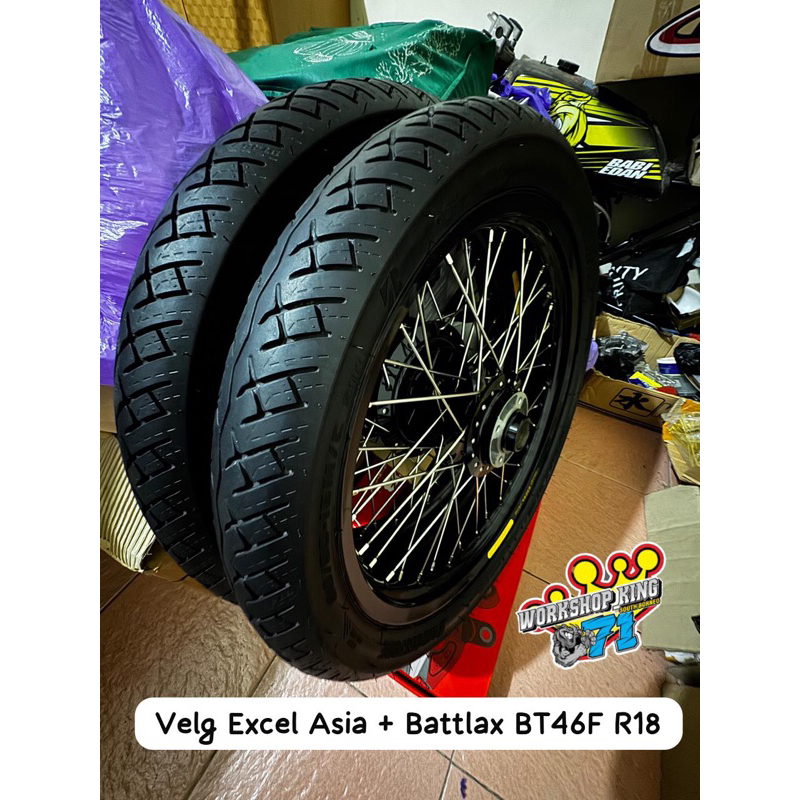 velg pelek excel asia takasagotk racing origjnal 160 185 original hitam 185 215 ring 18 rx king batt