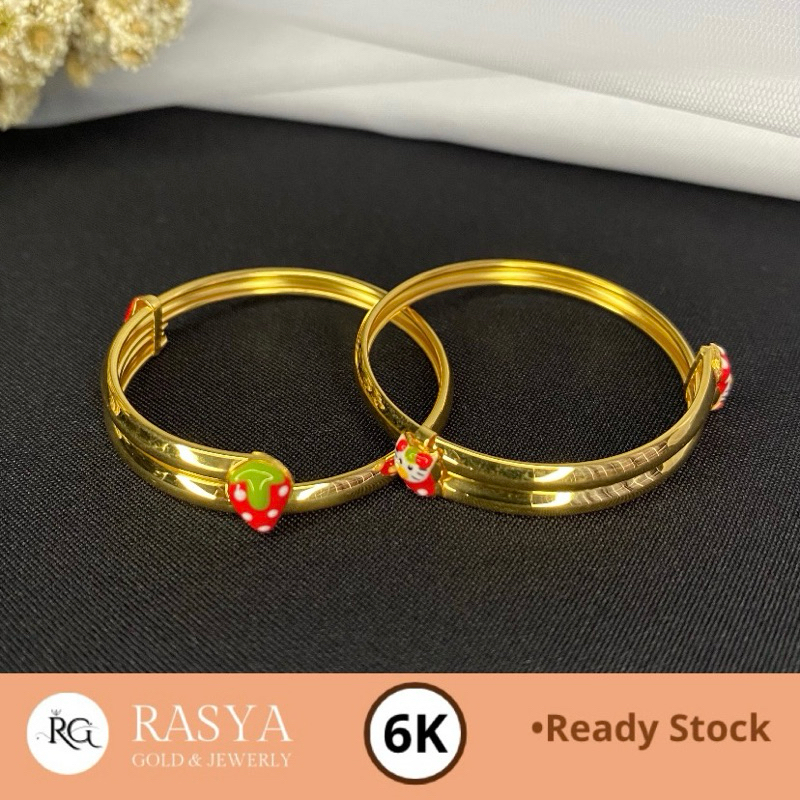 Gelang Baby Karakter 1gr Gelang Bayi Emas Asli Kadar 300/6K