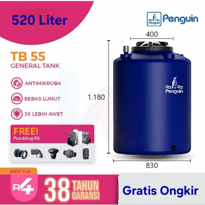 Tangki Penguin TB 55 520 Liter / Toren Penguin 520 Liter