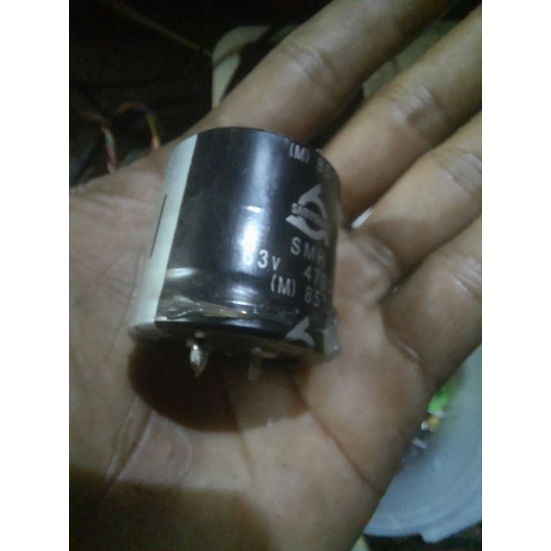 Elco 4700uf/63v original cabutan stok 2 buah