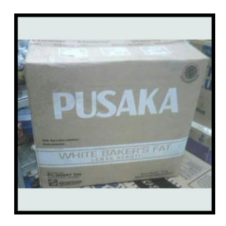 

PUSAKA White Bakers Fat Shortening / Mentega Putih PUSAKA 1 KG Repck